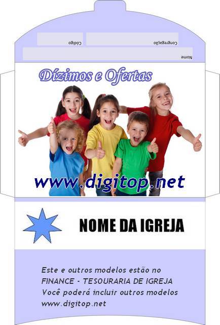 Envelope dizimos oferta