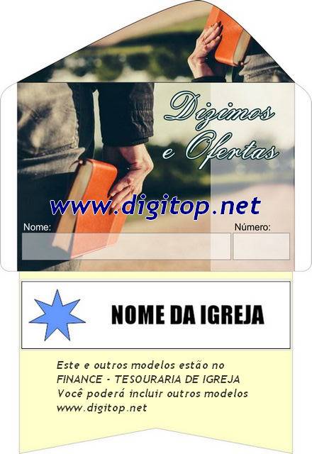 Envelope dizimos oferta